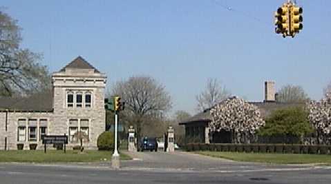 Woodmere Cemetery Entrance