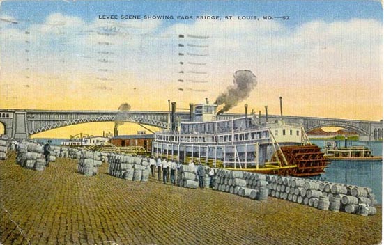 Vintage Postcard, Grand Avenue Bridge, St. Louis, Missouri…