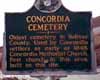 New Cemetery Sign, Concordia Cemetery