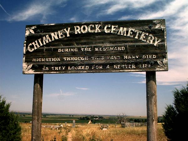 Chimney Rock Cemetery - Entrance Sign