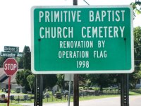 Sign For Jefferson Township Cemetery