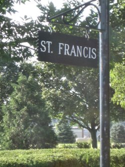 Sign For Holy Cross Cemetery, 11539 National Road S.W., U.S. Route 40 East, 
Pataskala, Licking County Ohio 43062-8304