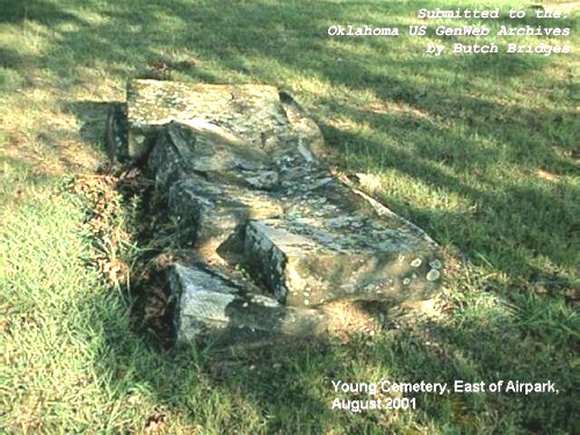 Marker at Young's Cemetery