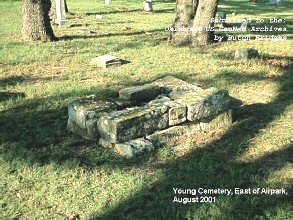 Marker at Young's Cemetery