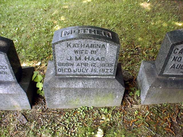 Katharina HAAG 4 12 18357 15 1922 Fairview Cemetery Altoona Contributor 