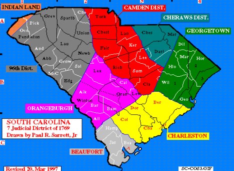 South Carolina Map