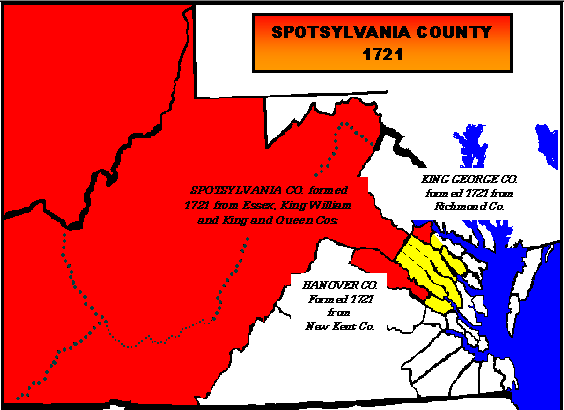 Spotsylvania County Map