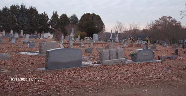 Mount Hope cemetery view, Rusk County, Texas